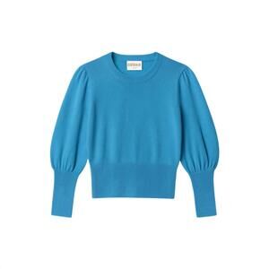NEW CRUSH women’s cashmere blend pullover sweater in diamond blue